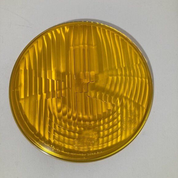 Hella H4 Headlight Cover Yellow 112 281 Made in Germany A RCR E4 2R7/R20 - Picture 1 of 6